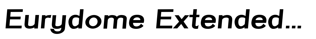 Eurydome Extended Italic Black